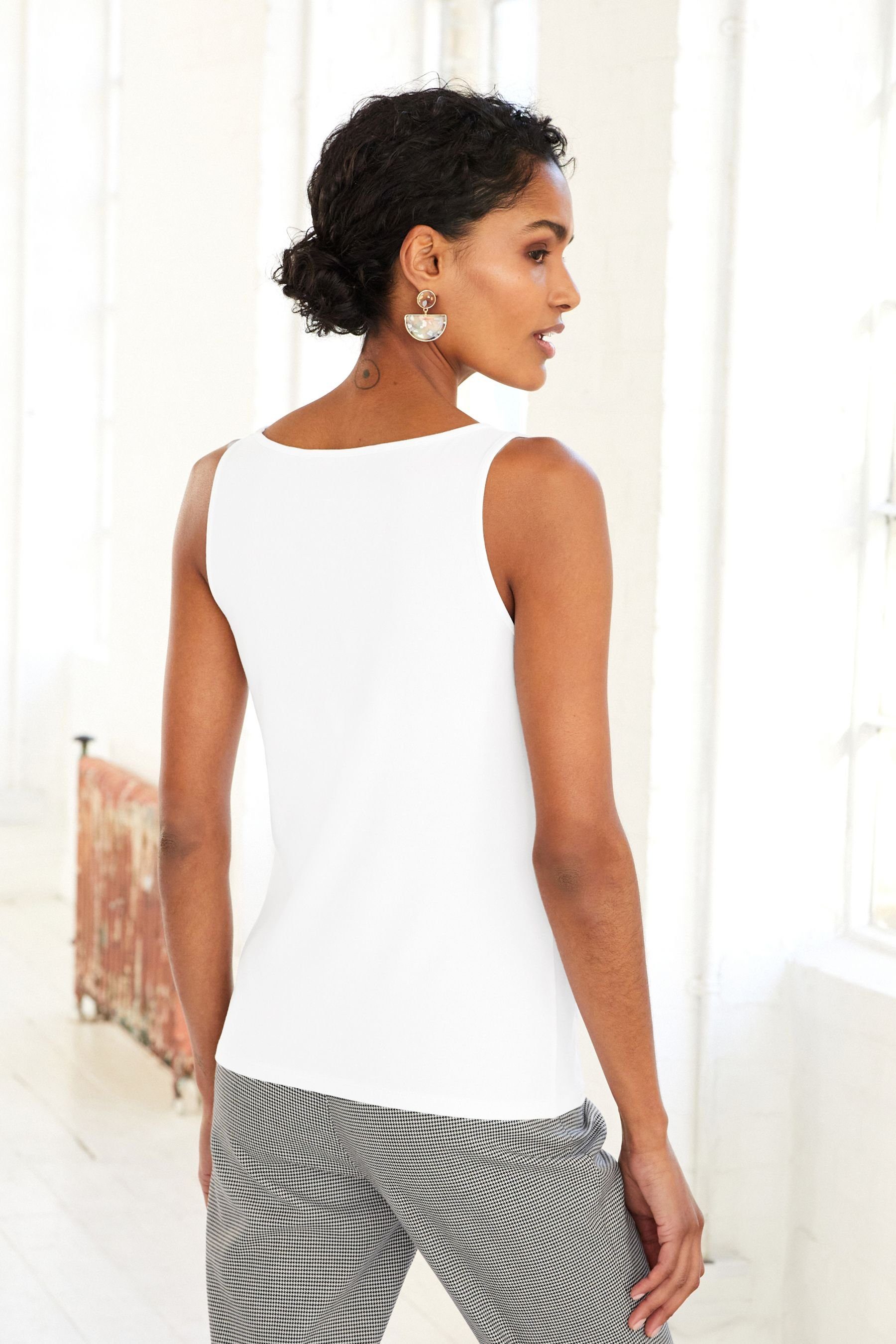 Next Shirttop Top mit eckigem Ausschnitt günstig online kaufen