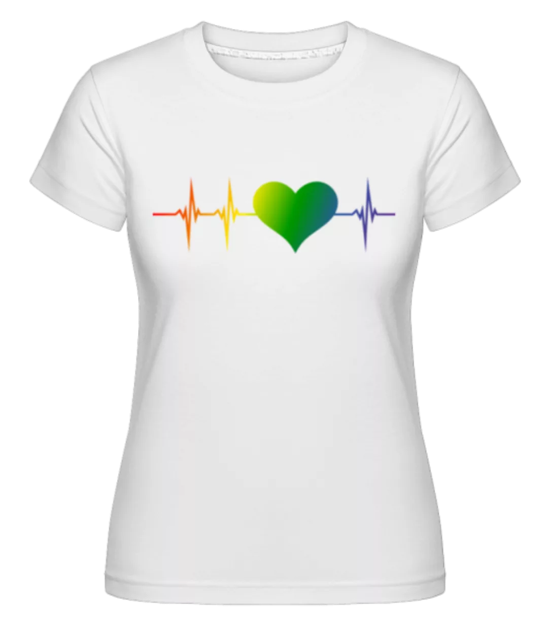 LGBTQ Herzschlag · Shirtinator Frauen T-Shirt günstig online kaufen