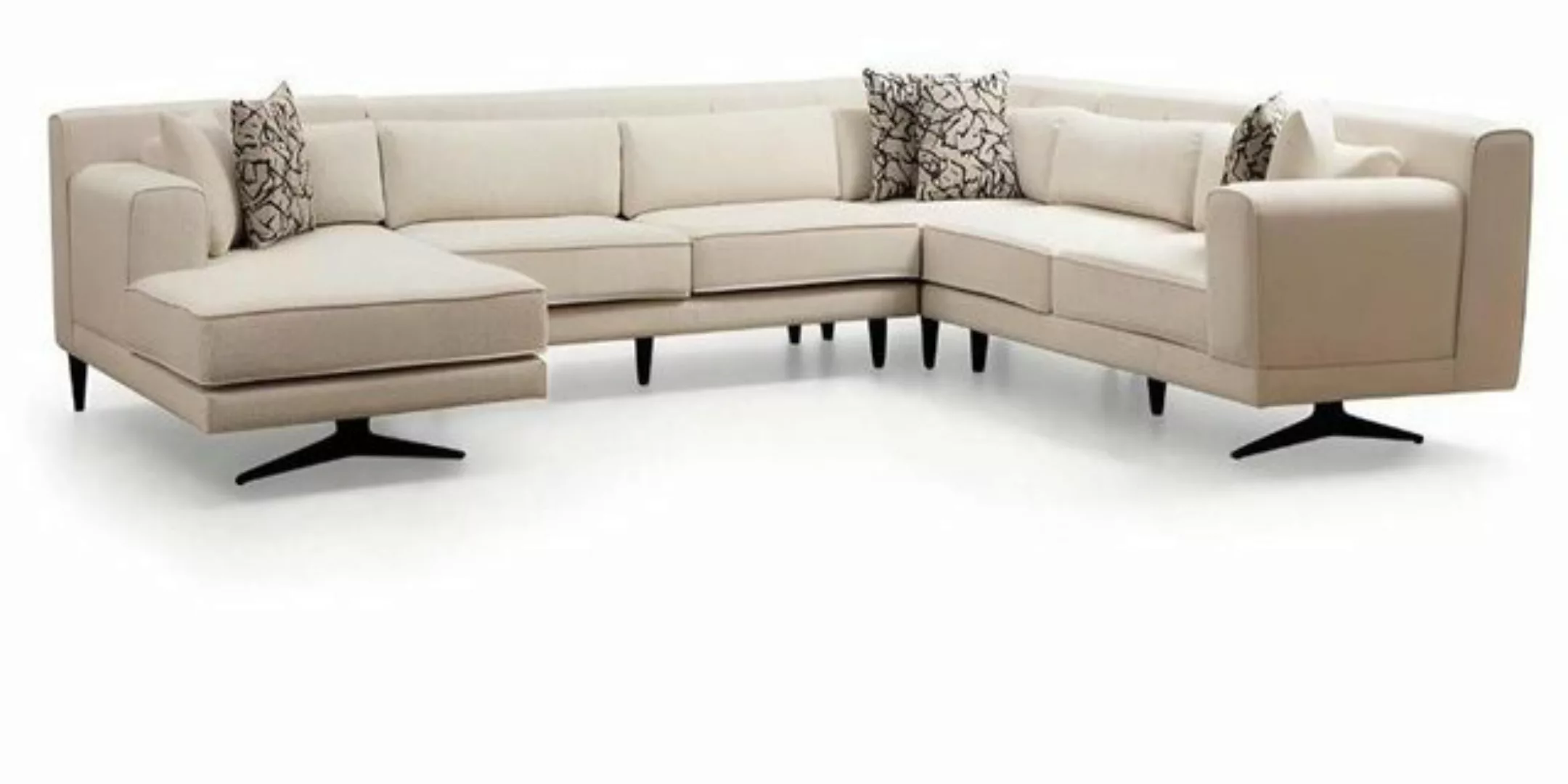 Xlmoebel Ecksofa Exklusive Weiße U-Form Wohnzimmer Sofa Designermöbel in, 1 günstig online kaufen