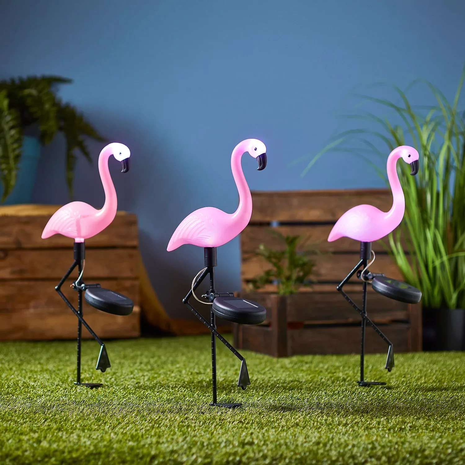 3er Ser Solar Stableuchten Flamingo günstig online kaufen