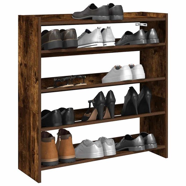 vidaXL Schuhschrank Schuhregal Räuchereiche 80x25x81 cm Holzwerkstoff günstig online kaufen