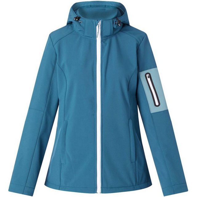 McKINLEY Softshelljacke Kadino wms - Damen Softshelljacke mit Kapuze -blau günstig online kaufen