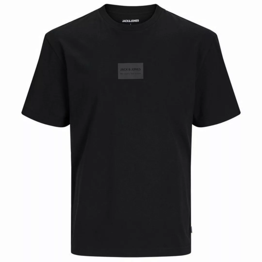 Jack & Jones Rundhalsshirt Jack&Jones Übergrößen T-Shirt JJHAKKAI schwarz günstig online kaufen