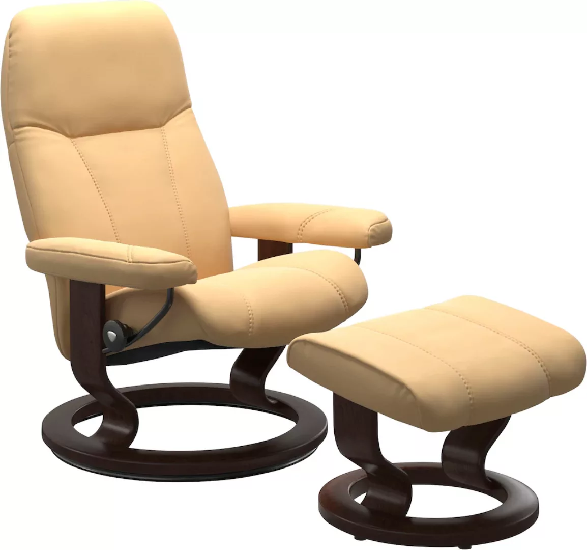 Stressless Fußhocker "Consul", mit Classic Base, Gestell Braun günstig online kaufen