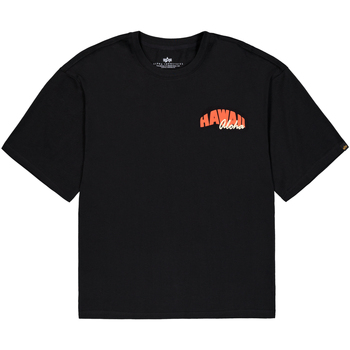 Alpha Industries  T-Shirts & Poloshirts Hawaii Aloha Backprint T-Shirt - bl günstig online kaufen