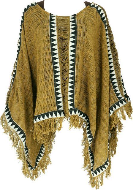 Guru-Shop Langjacke Boho Poncho - massala/Model2 günstig online kaufen