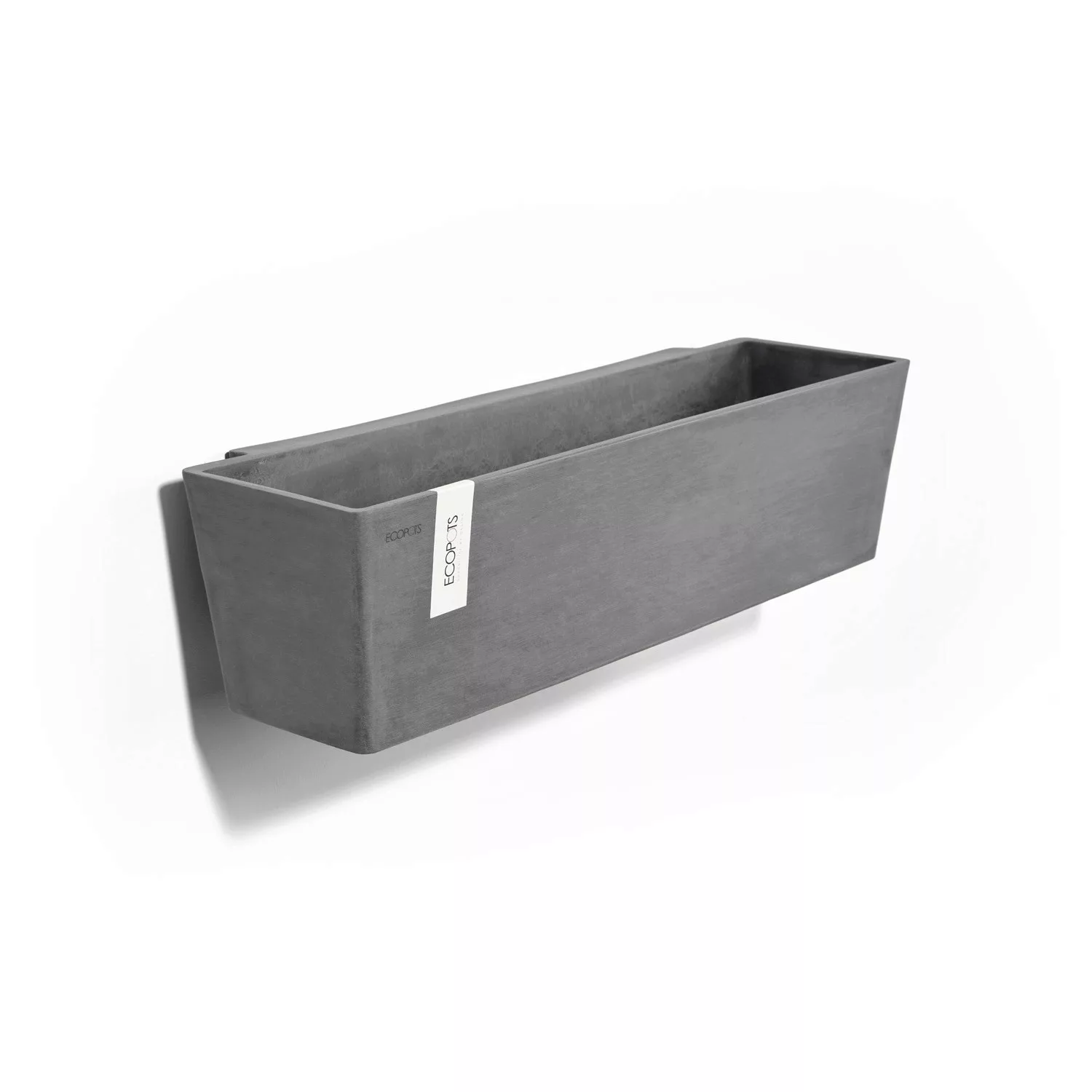 Ecopots Pflanztopf Manhattan Wall L Grau 55 cm x 15 cm günstig online kaufen