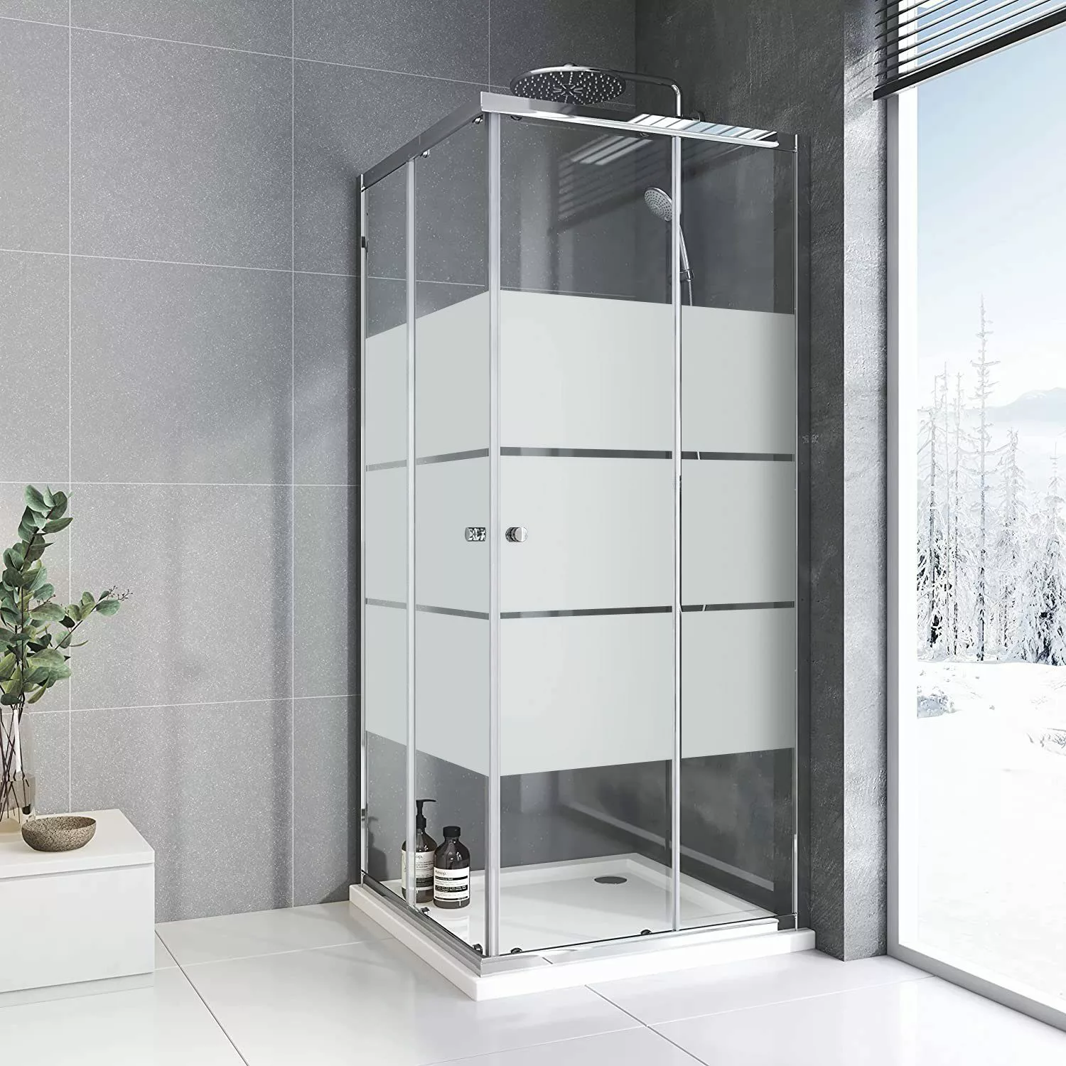 Boromal Eckdusche Duschkabine 75x90 90x75 75x75 günstig online kaufen