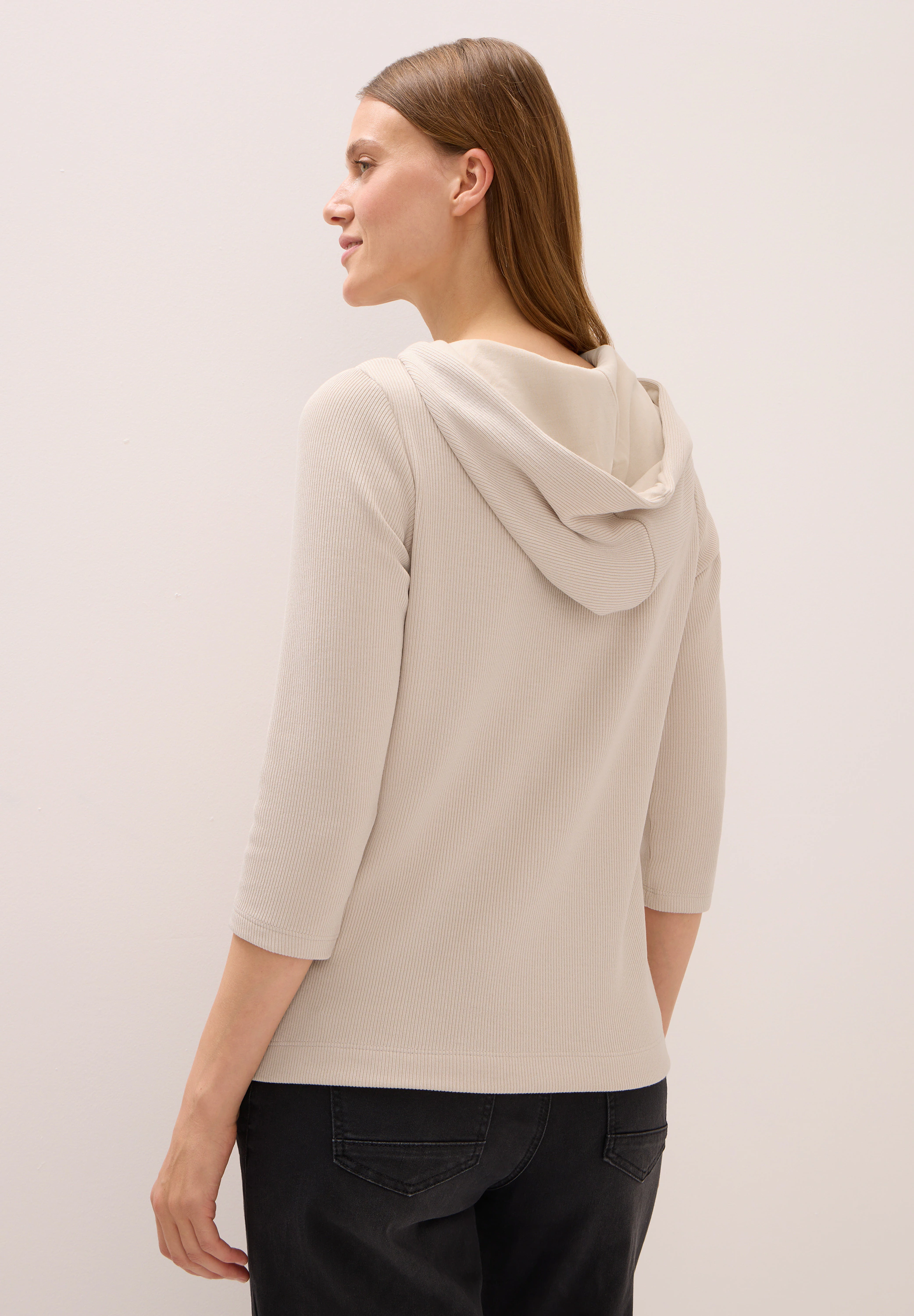 Cecil Kapuzenshirt, mit Materialmix günstig online kaufen