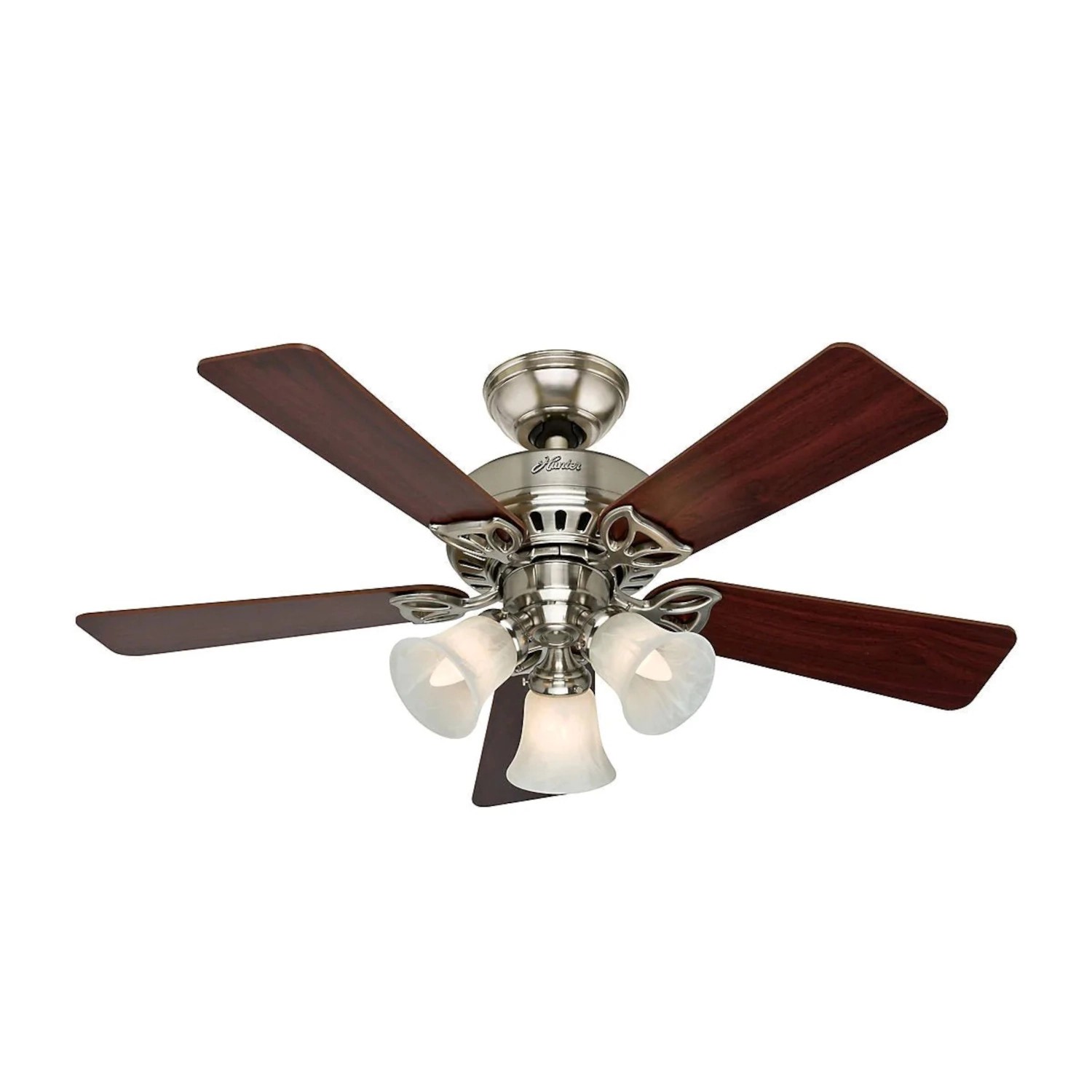 HUNTER FANS Deckenventilator Beacon Hill 107 cm Nickel mit Beleuchtung und günstig online kaufen