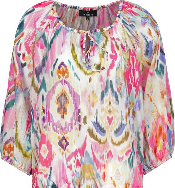 Monari Blusenshirt 408714 tropical pink gemustert günstig online kaufen