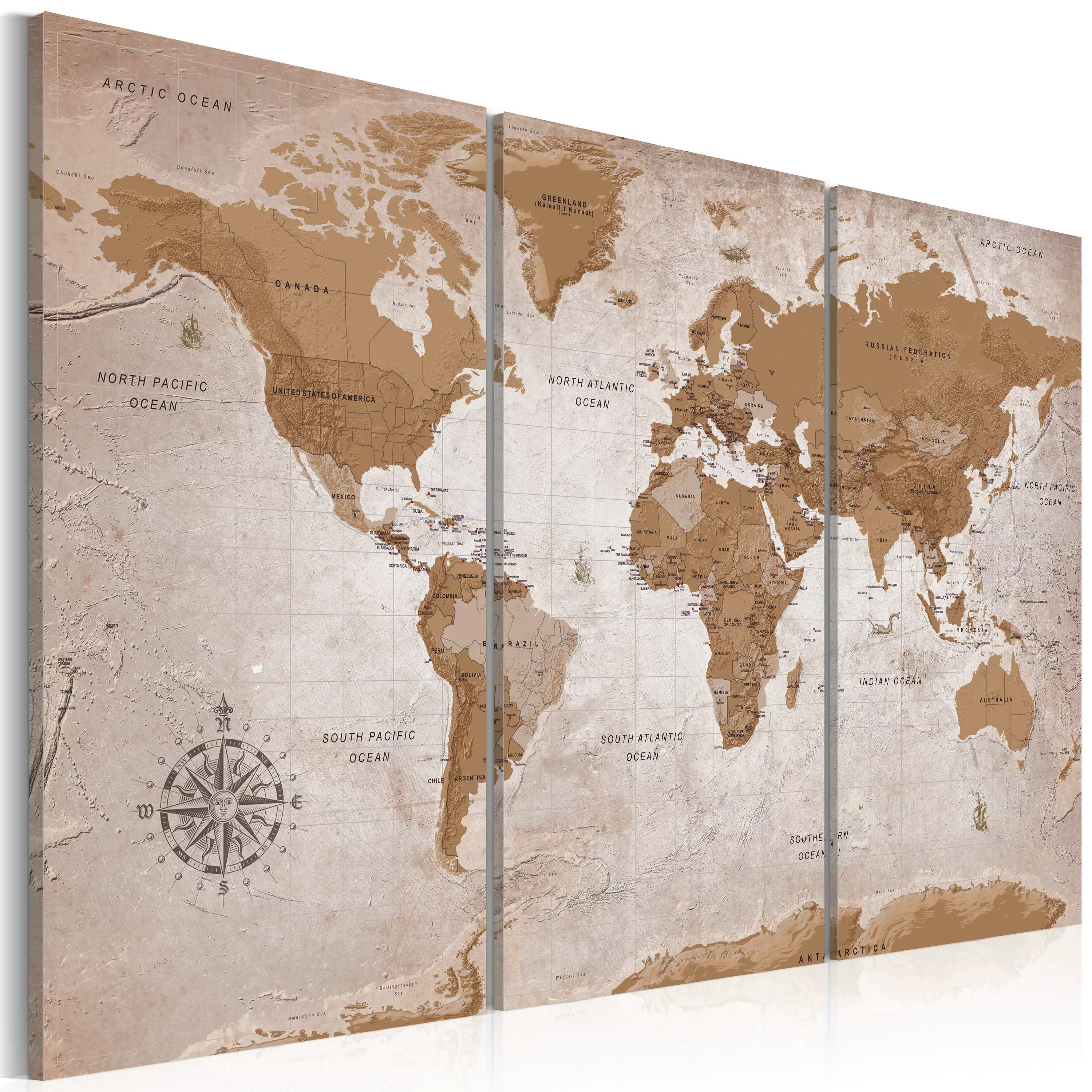 Wandbild - Vintage Map: Oriental Travels günstig online kaufen