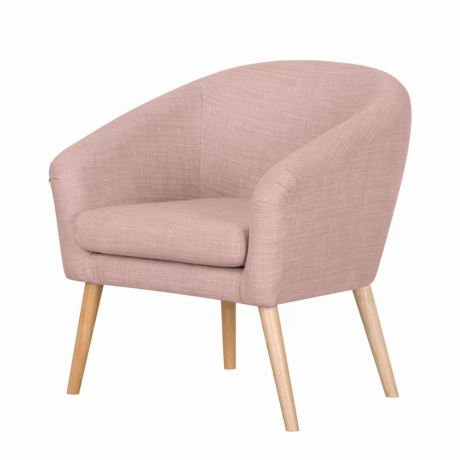 home24 Mørteens Sessel Ida I Mauve Webstoff 73x73x69 cm (BxHxT) günstig online kaufen