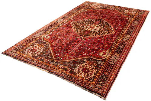 morgenland Wollteppich »Shiraz Medaillon 270 x 165 cm«, rechteckig, Unikat günstig online kaufen