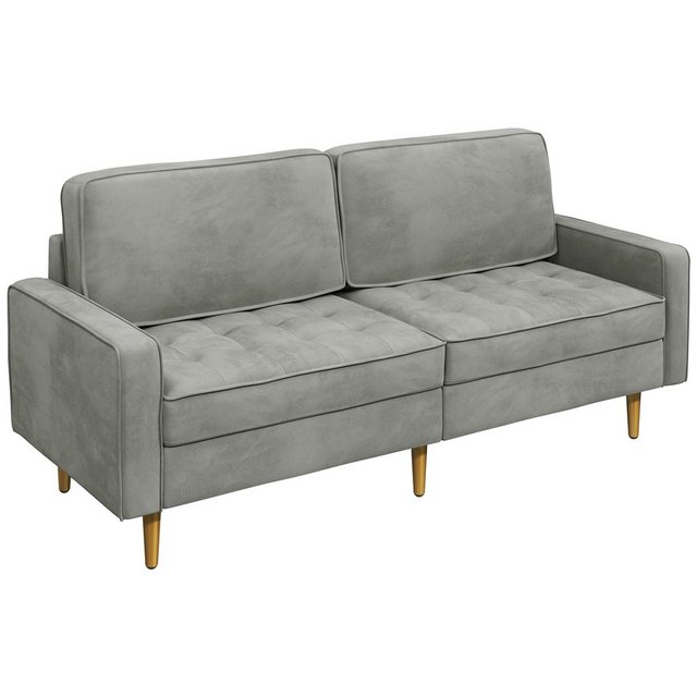 Yaheetech Sofa, 2-Sitzer Samt-Sofa Modernes Polstersofa Schlafcouch 173,5×7 günstig online kaufen