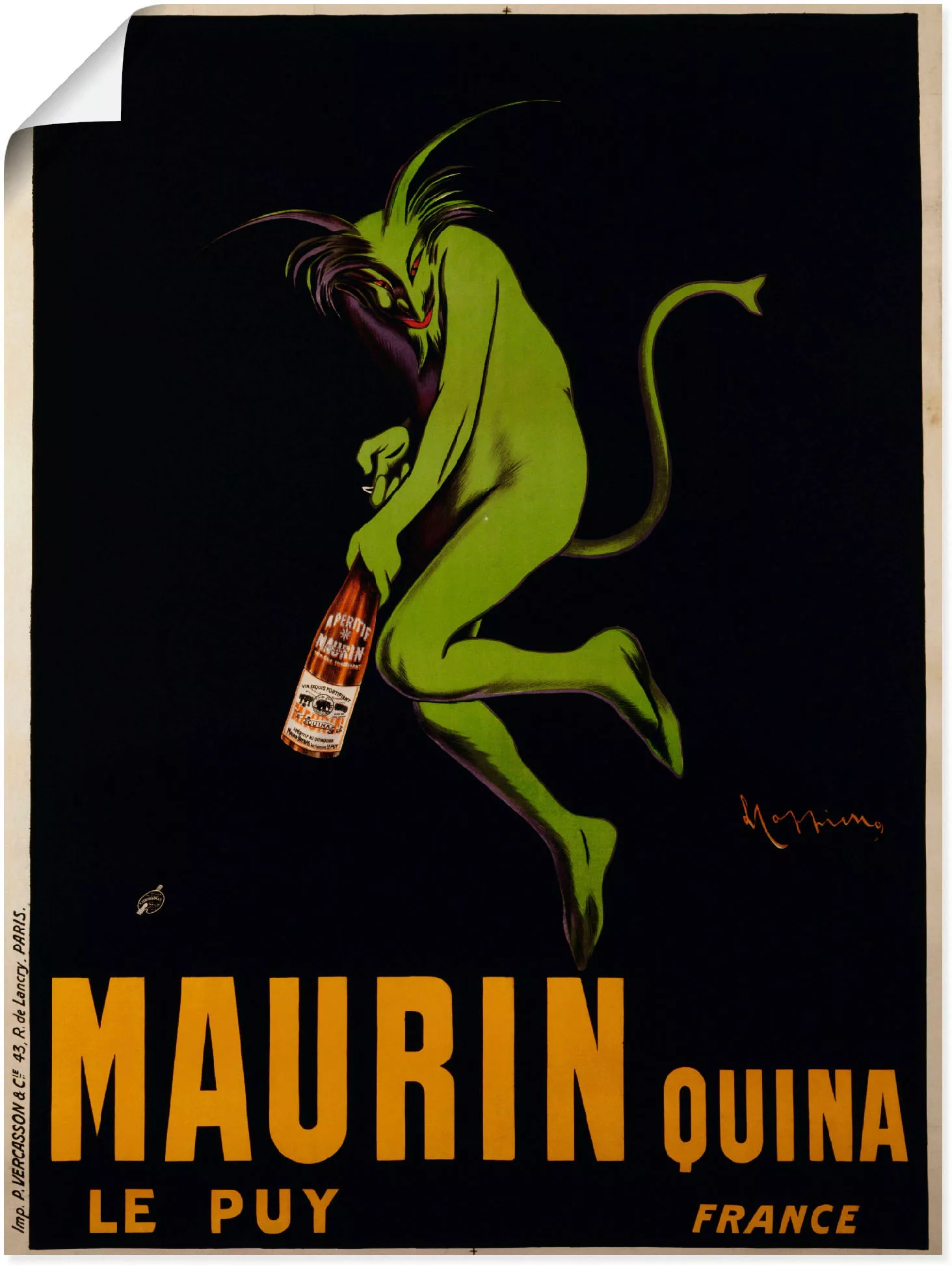 Artland Wandbild »Maurin Quina. Um 1922«, Schilder, (1 St.), als Leinwandbi günstig online kaufen