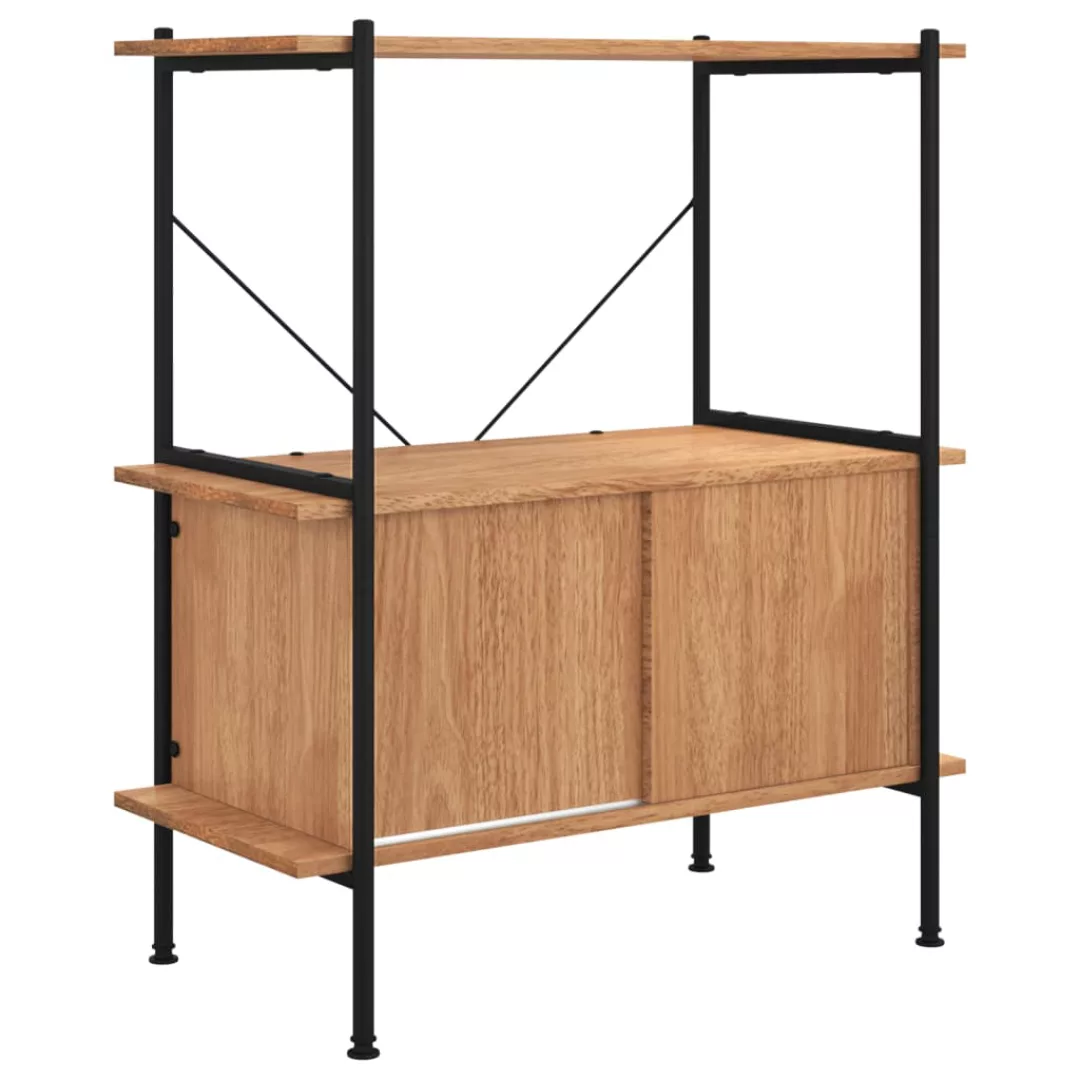 Vidaxl Regal Mit 3 Böden Und Schrank 80x40x92 Cm Stahl Holzwerkstoff günstig online kaufen