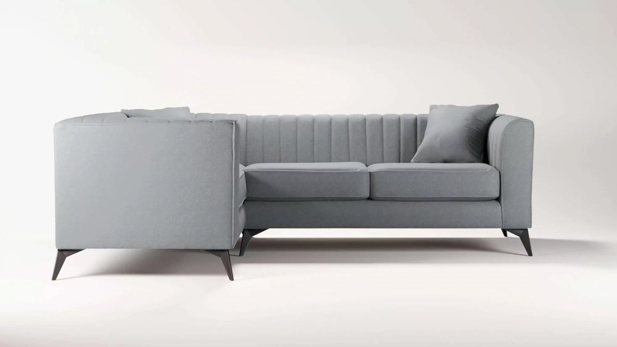 Places of Style Ecksofa »MATTHEW B/T/H: 240/167/74 cm«, L-Form, Steppung im günstig online kaufen