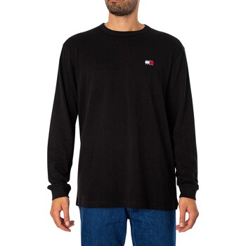 Tommy Jeans  T-Shirt Langärmliges T-Shirt mit regulärem Abzeichen günstig online kaufen
