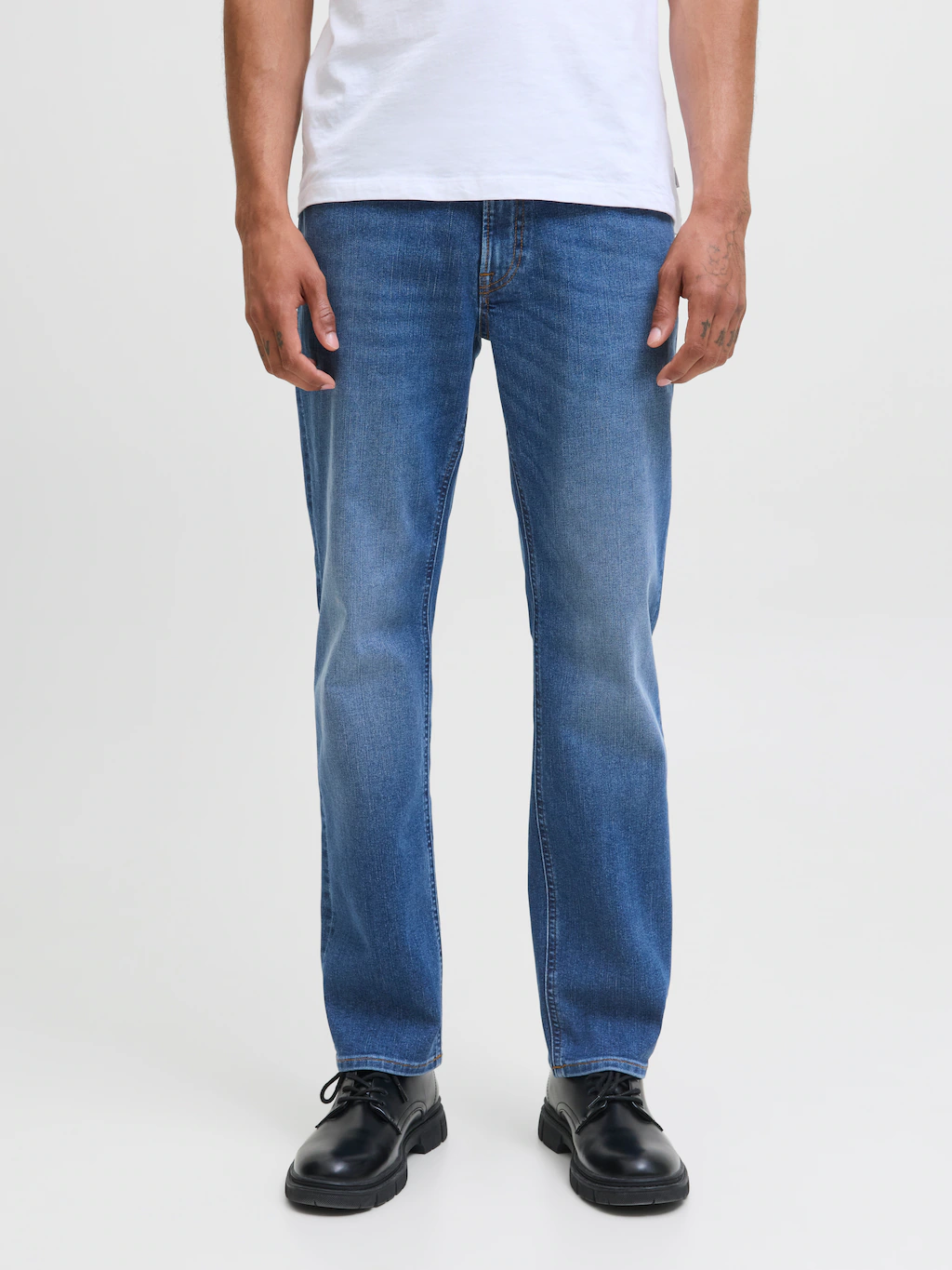 Jack & Jones Straight-Jeans "JJICLARK JJORIGINAL SQ 2" günstig online kaufen