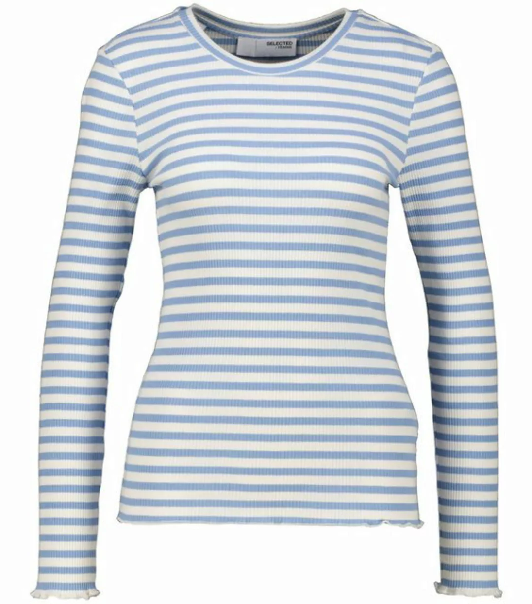 SELECTED FEMME T-Shirt Damen Longsleeve ANNA Slim Fit (1-tlg) günstig online kaufen