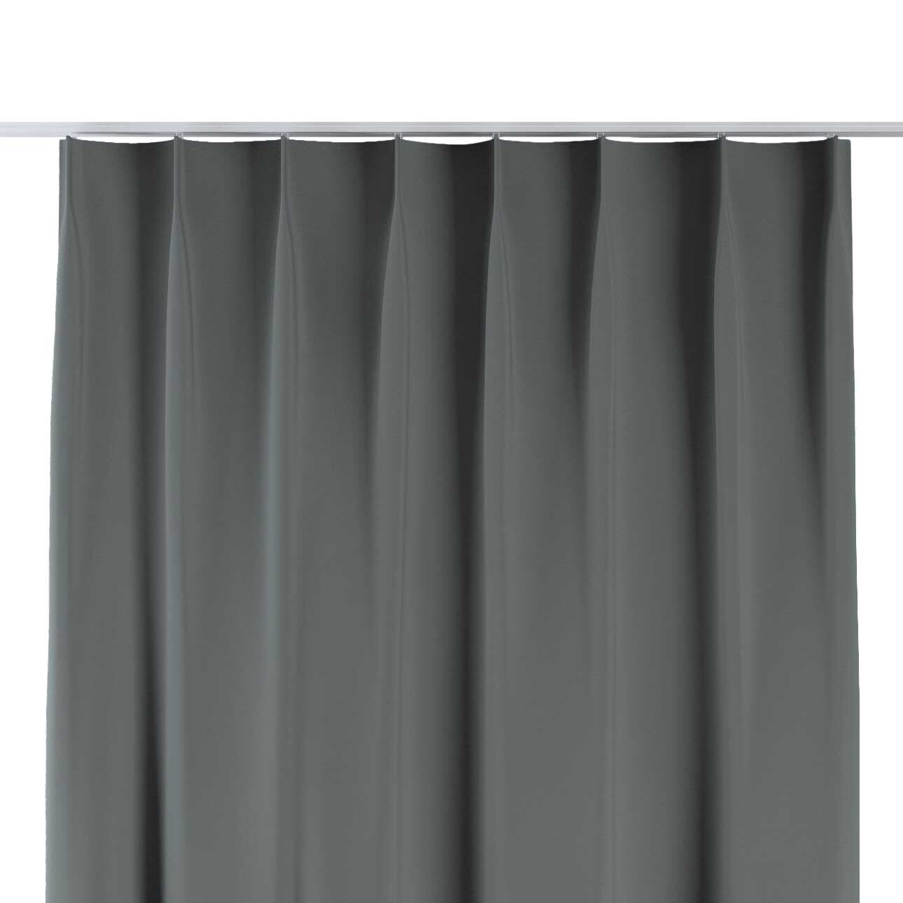 Vorhang mit flämischen 1-er Falten, dunkelgrau, Blackout 300 cm (269-07) günstig online kaufen