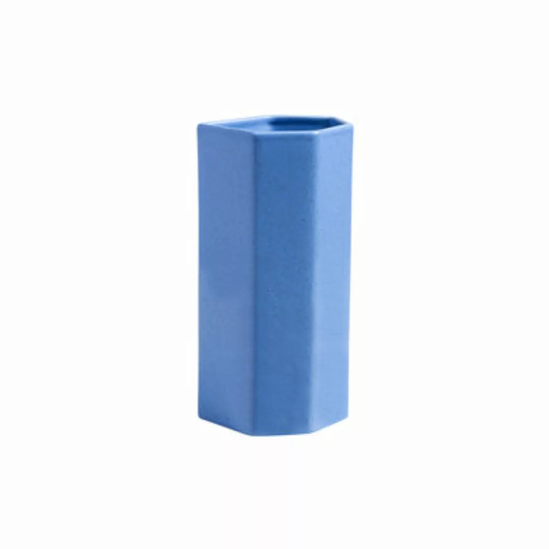 Vase Brutal keramik blau / 13 x 11.5 x H 28 cm - Keramik - & klevering - Bl günstig online kaufen