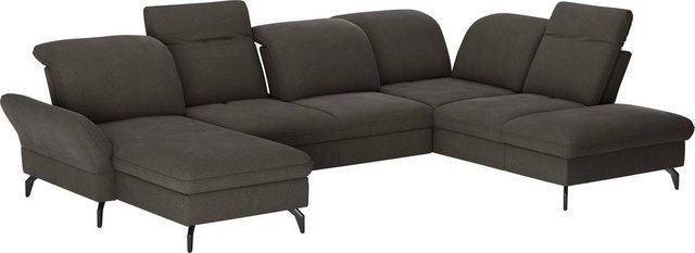 sit&more Wohnlandschaft "Leandro U-Form", Wahlweise mit Bett-, Kopfteil - u günstig online kaufen