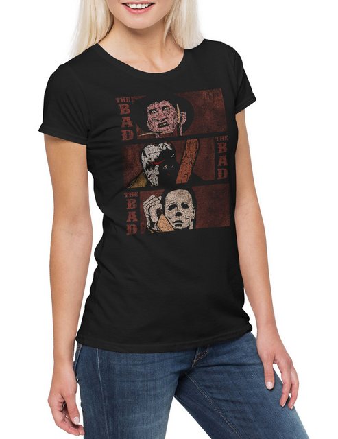 Urban Backwoods Print-Shirt The Bad & The Bad Damen T-Shirt Jason Slasher F günstig online kaufen