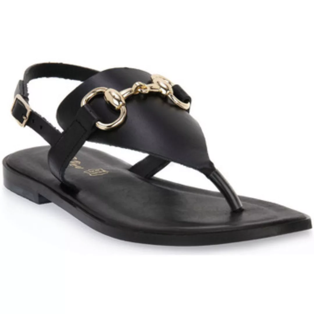 S.piero  Sandalen BLACK FLAT SANDAL günstig online kaufen