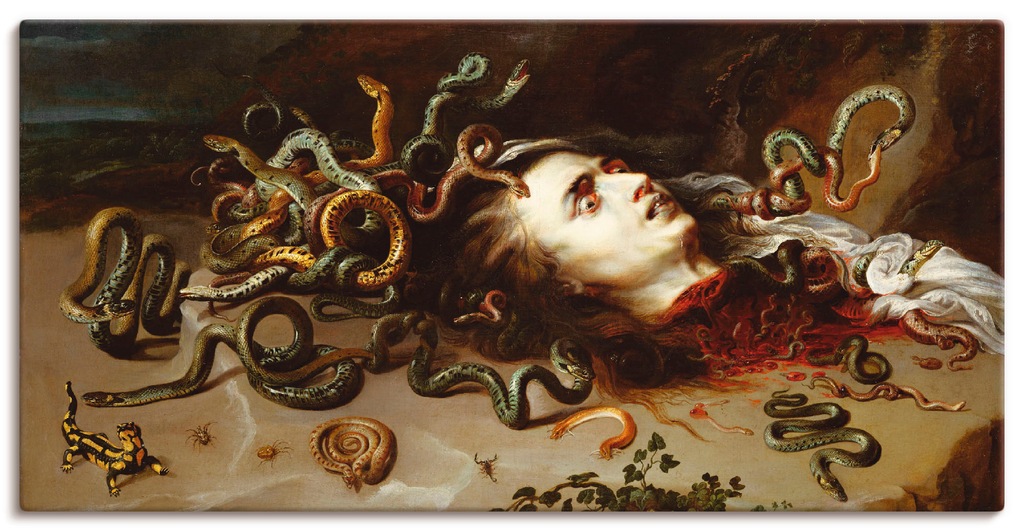 Artland Wandbild "Das Haupt der Medusa", klassische Fantasie, (1 St.), als günstig online kaufen