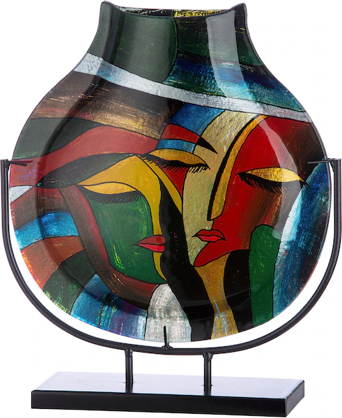 Casablanca by Gilde Dekovase »Vero«, (1 St.), dekorative Vase aus Glas, Dek günstig online kaufen