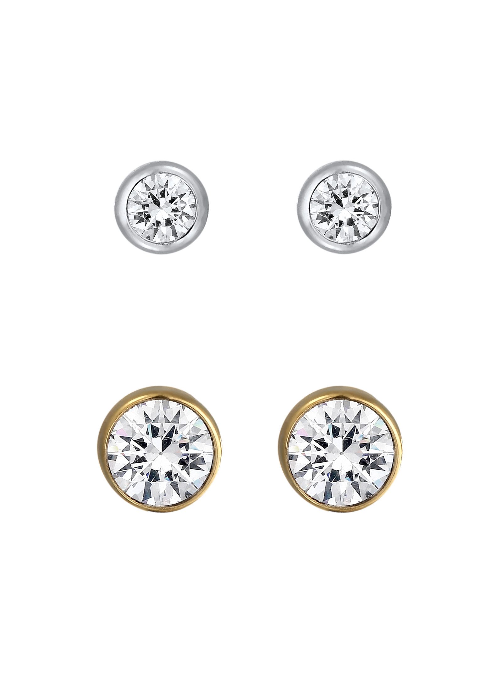Elli Ohrring-Set Ohrstecker Set Weiß 925 günstig online kaufen
