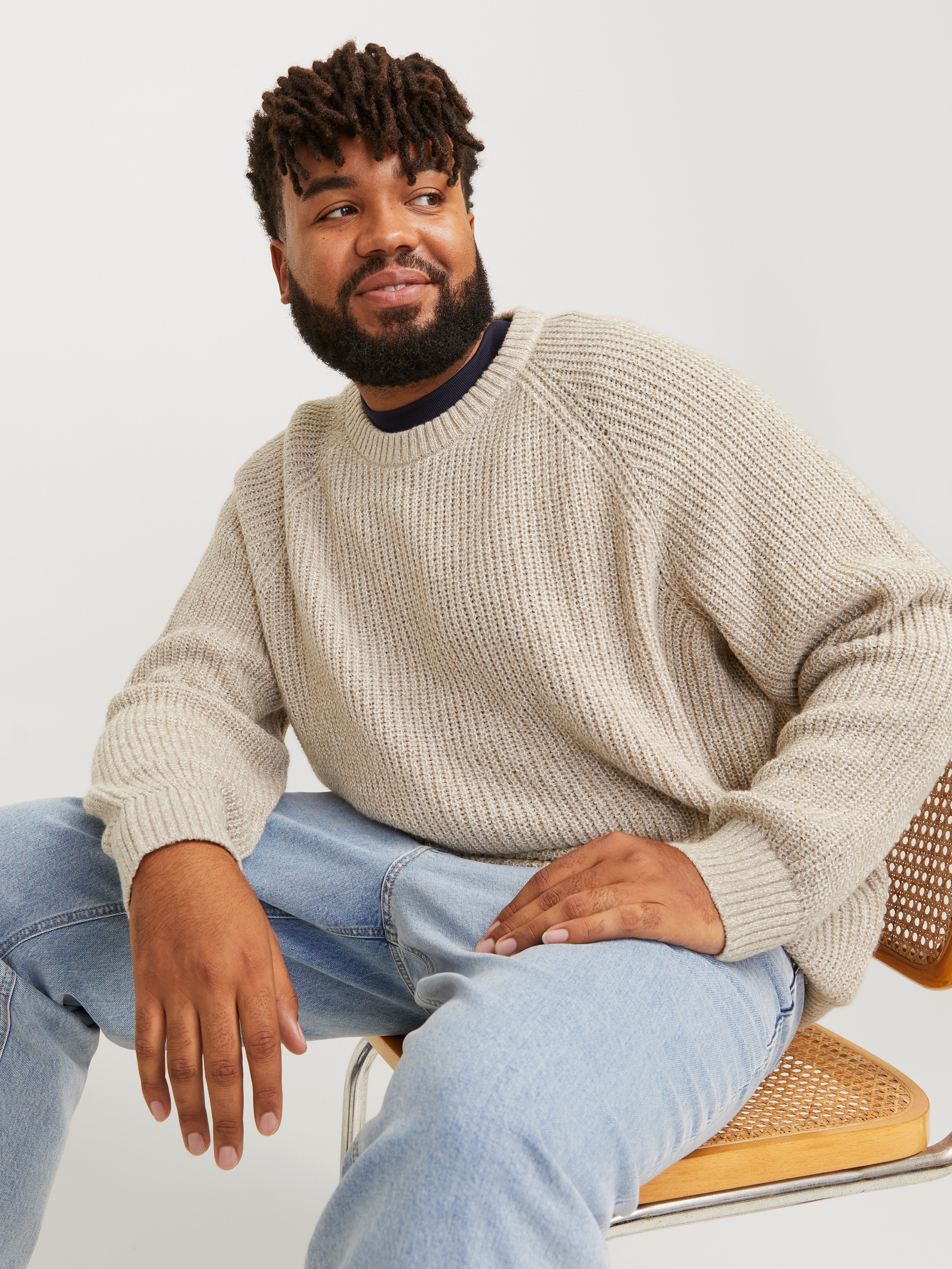 Jack & Jones PlusSize Rundhalspullover JJJONES günstig online kaufen