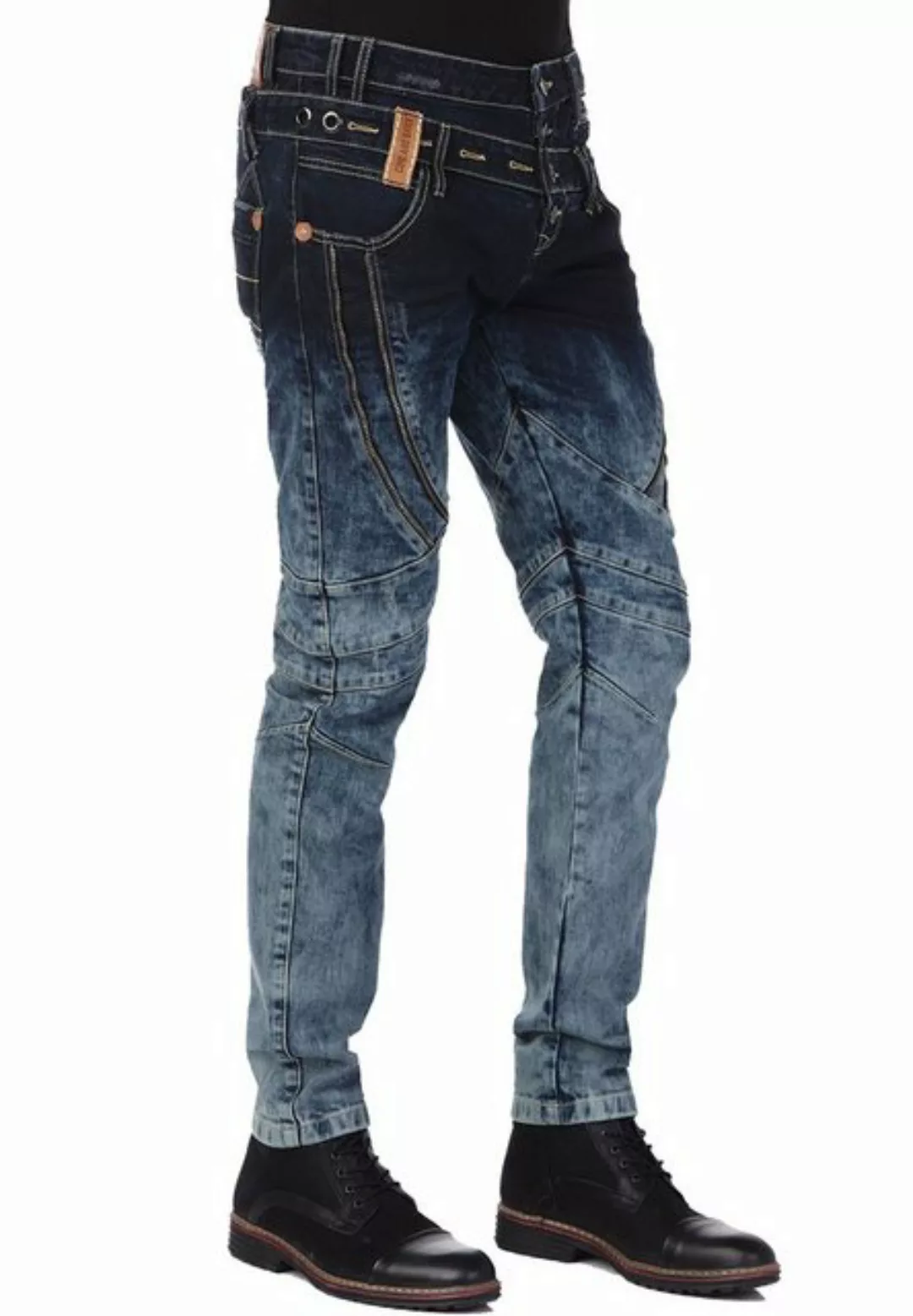 Cipo & Baxx Bequeme Jeans, mit stylischem Doppelbund günstig online kaufen