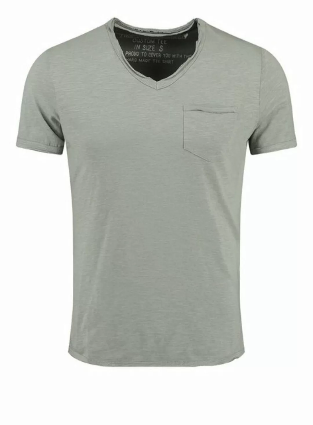 Key Largo T-Shirt Water vintage Look uni Basic MT00780 V-Ausschnitt unifarb günstig online kaufen