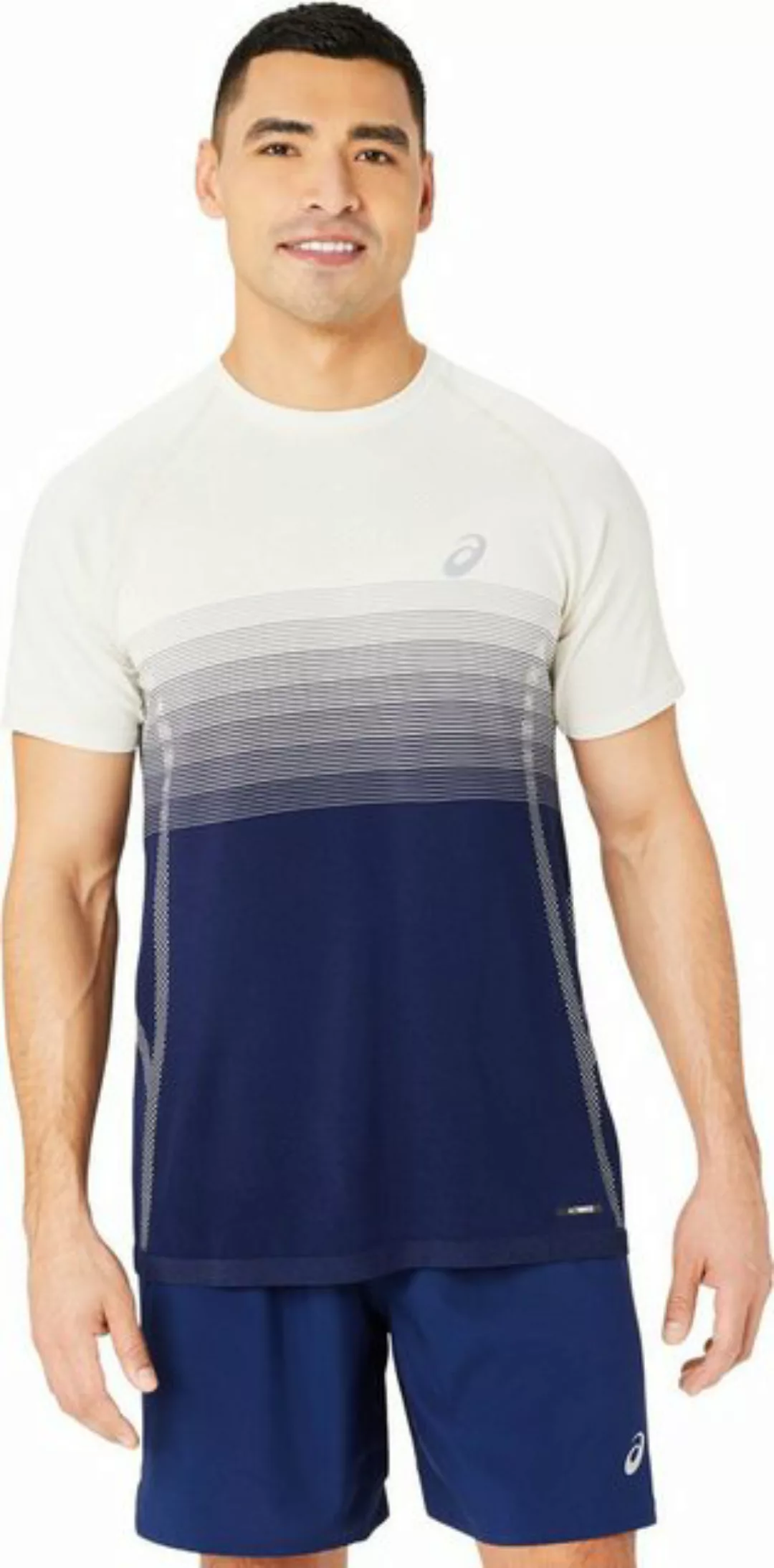 Asics Kurzarmshirt SEAMLESS SS TOP BIRCH/BLUE EXPANSE günstig online kaufen