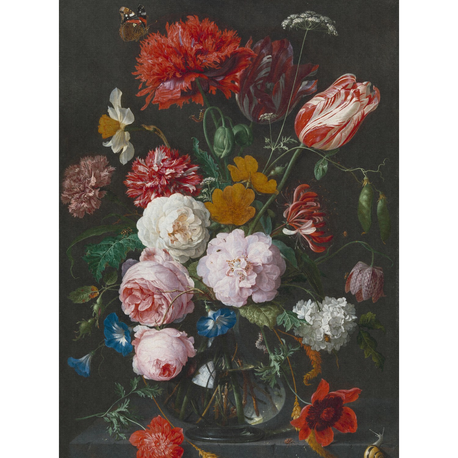 Erismann Digitaltapete Zooom Flowers In A Glass Vase 270 cm x 200 cm günstig online kaufen