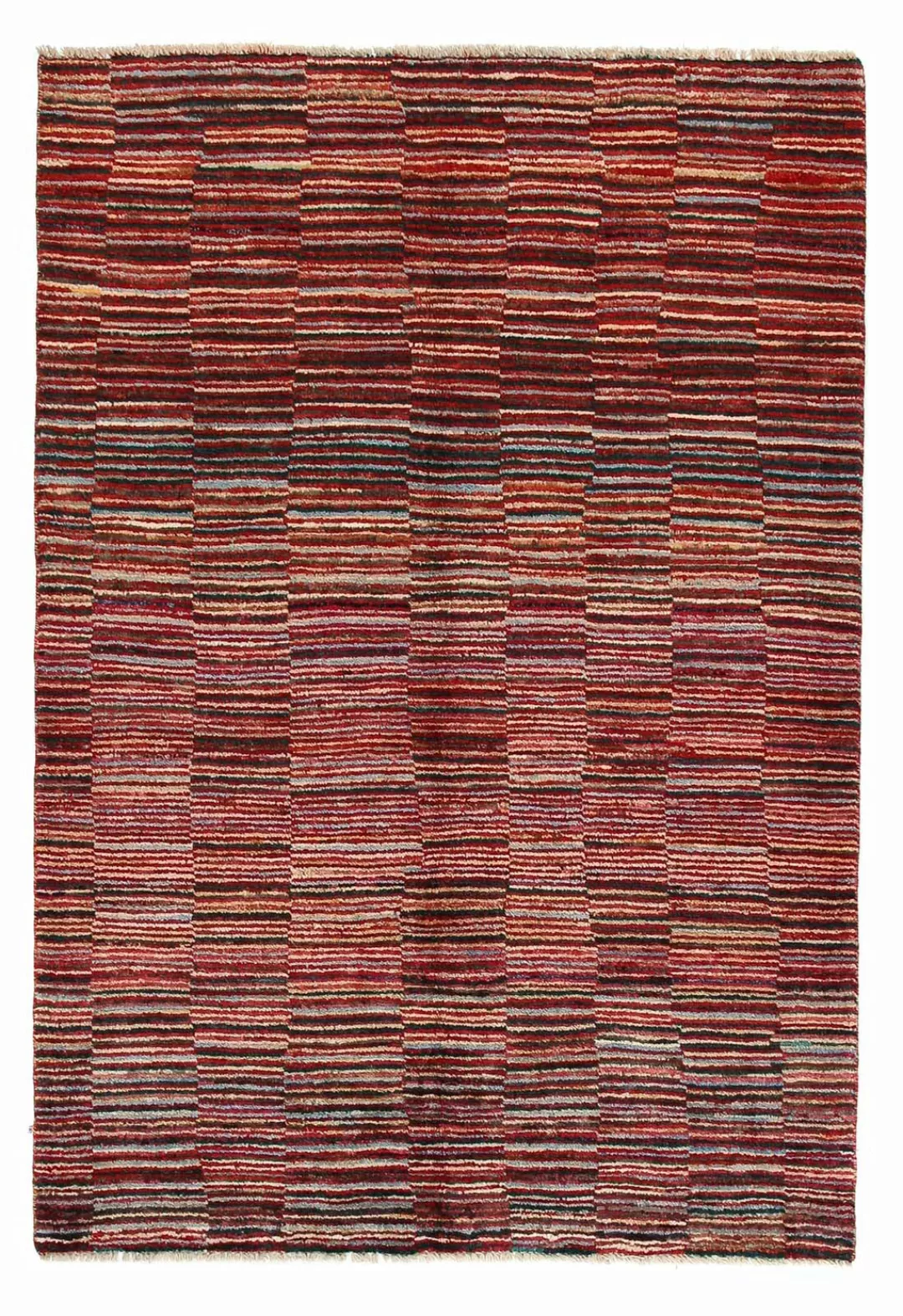 morgenland Wollteppich »Streifen Multicolore 178 x 124 cm«, rechteckig, Han günstig online kaufen