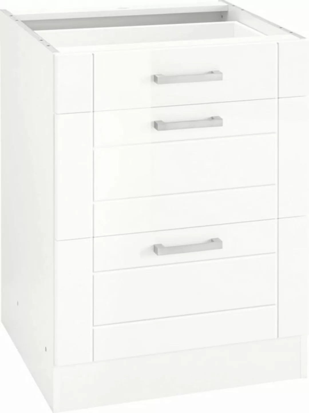 KOCHSTATION Auszugsunterschrank KS-Tinnum 60 cm breit, MDF-Fronten, Metallg günstig online kaufen