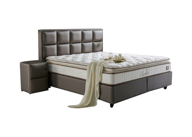 Xlmoebel Bett Chesterfield Boxspring Bett Leder Luxus Moderne Schlafzimmer günstig online kaufen