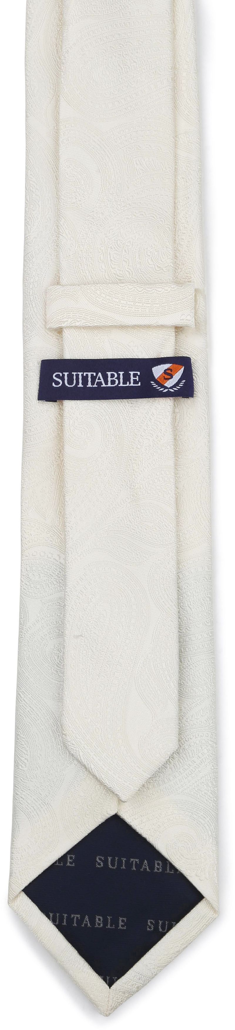 Suitable Wedding Krawatte Seide Paisley Off White - günstig online kaufen