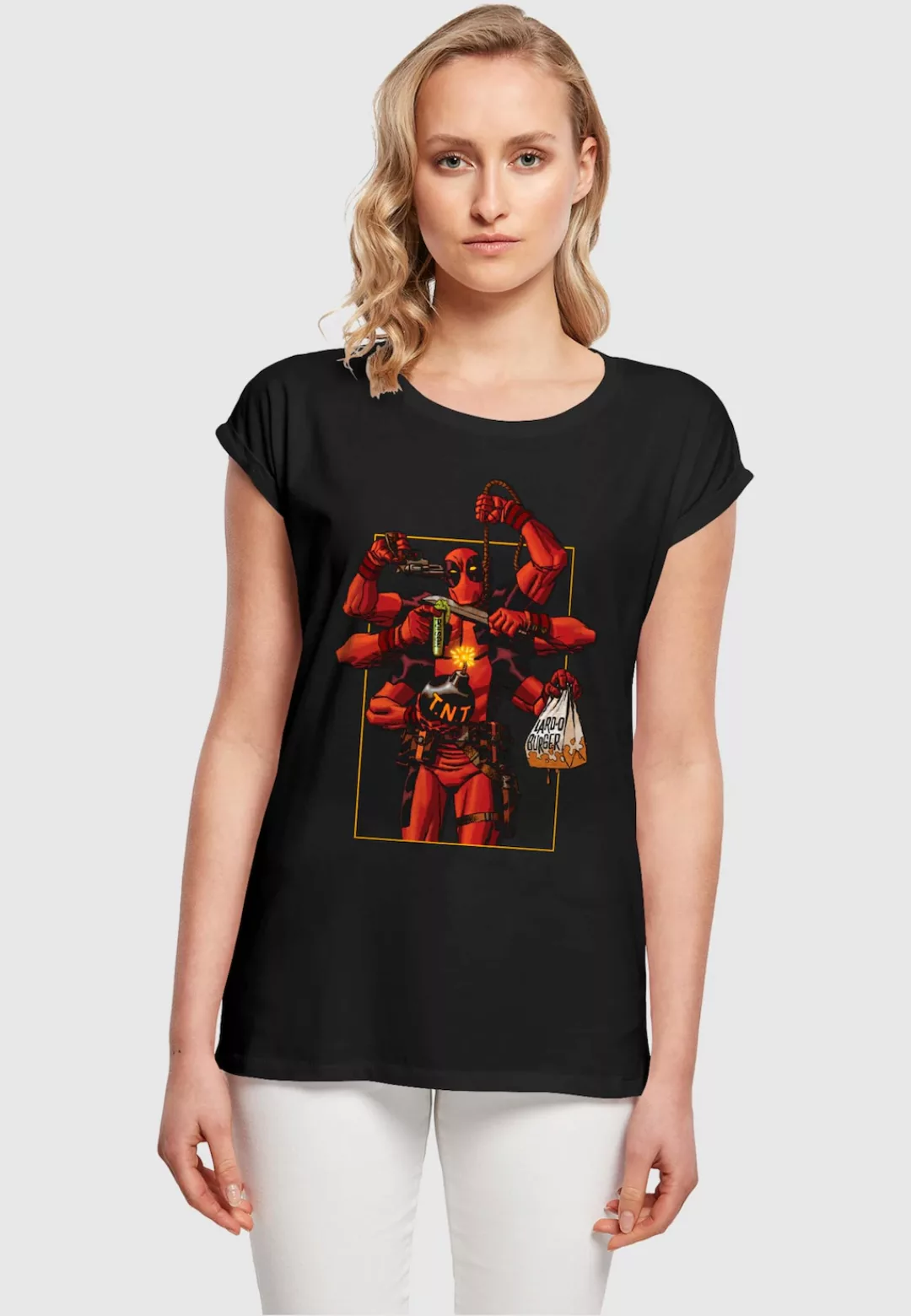 ABSOLUTE CULT T-Shirt "ABSOLUTE CULT Damen Ladies Deadpool - Six Ways To T- günstig online kaufen