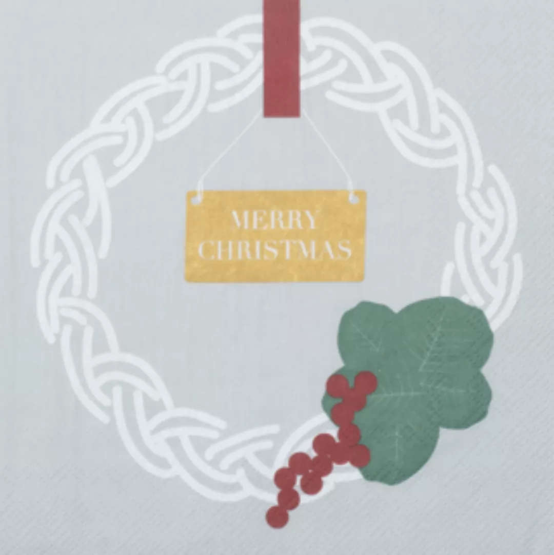 Serviette - Merry Christmas 33 x 33 cm günstig online kaufen