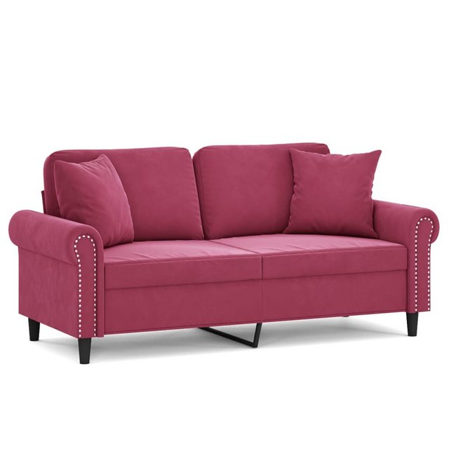 vidaXL Sofa Sofa mit Zierkissen Samt, 140 cm, 2-Sitzer günstig online kaufen