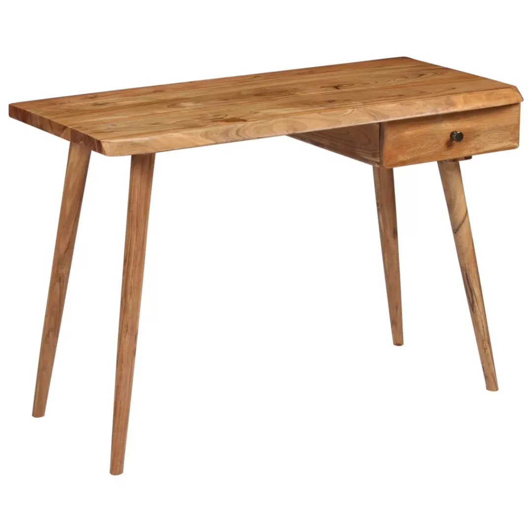 Schreibtisch Akazienholz Massiv 110 X 50 X 76 Cm günstig online kaufen