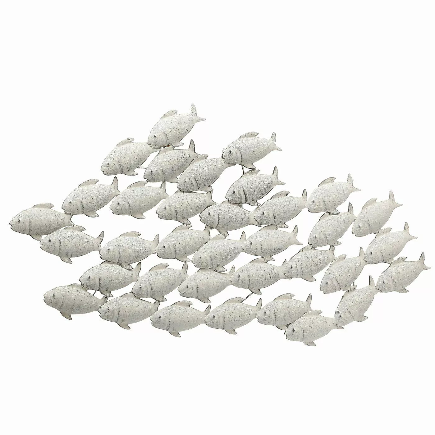 mucHome Wanddekoobjekt Fischschwarm aus Metall, Wandbild günstig online kaufen