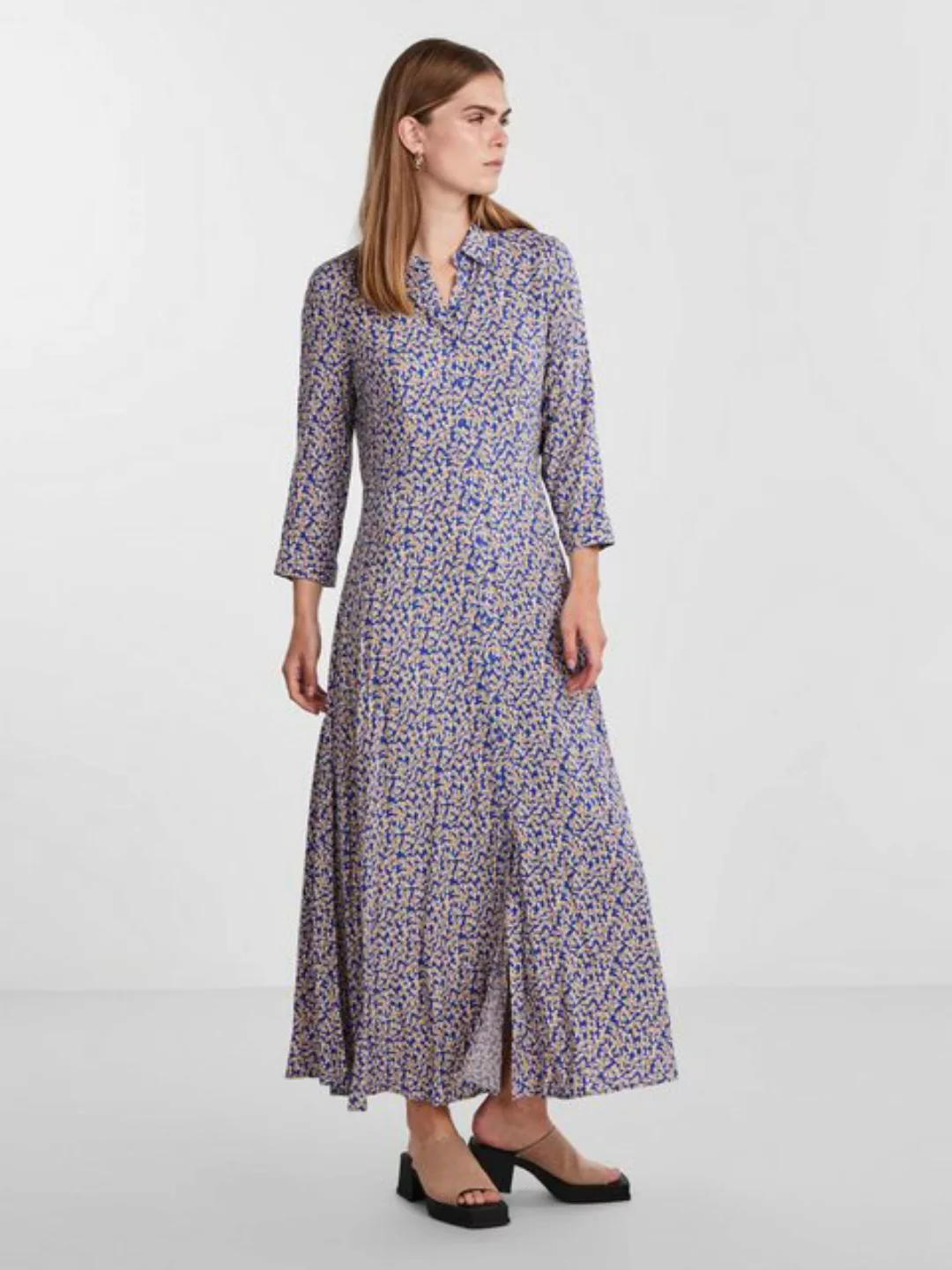 Y.A.S Hemdblusenkleid YASSAVANNA LONG SHIRT DRESS mit 3/4 Ärmel günstig online kaufen