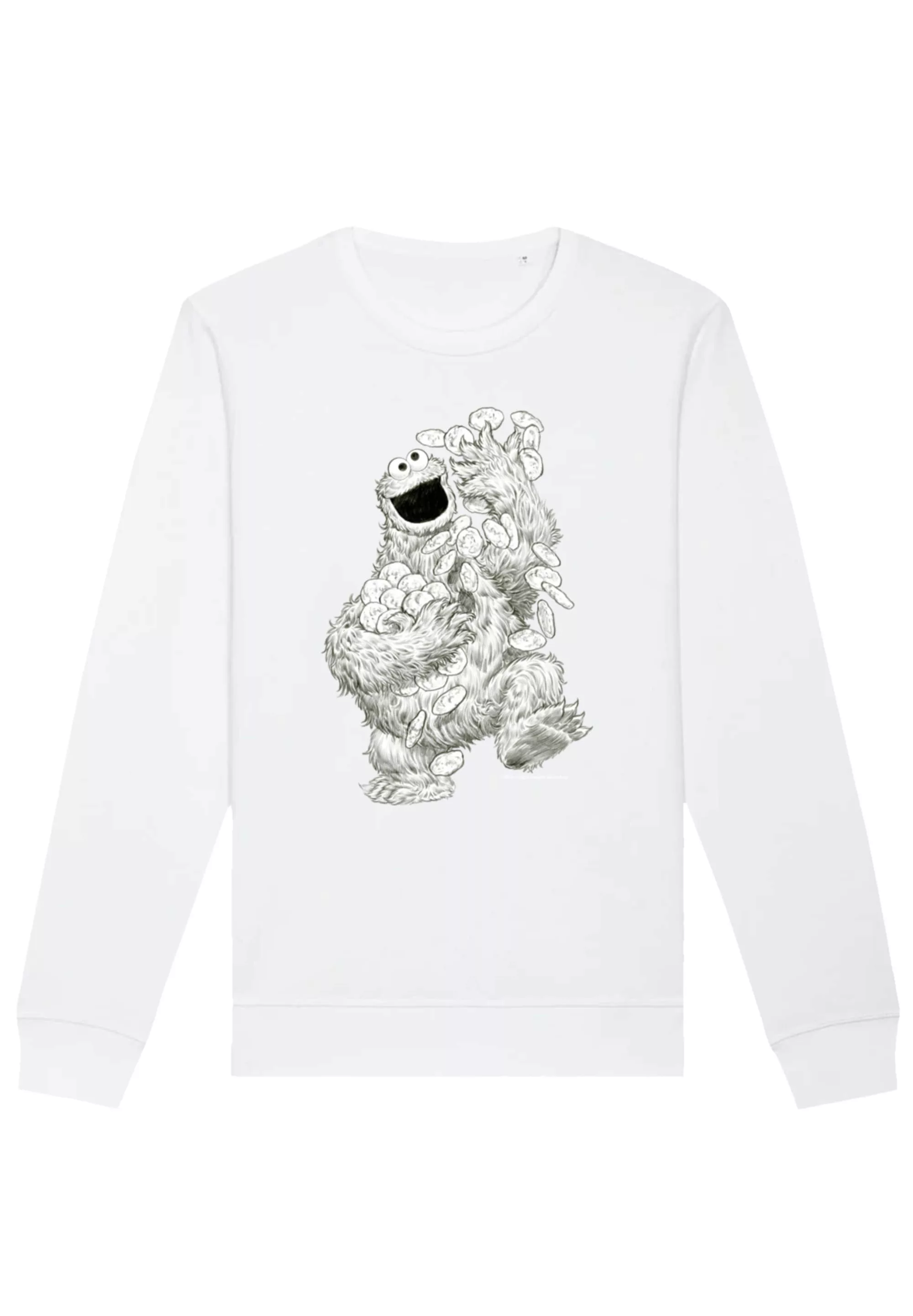 F4NT4STIC Sweatshirt "Sesamstraße Cookie Monster Pencil Drawing", Premium Q günstig online kaufen