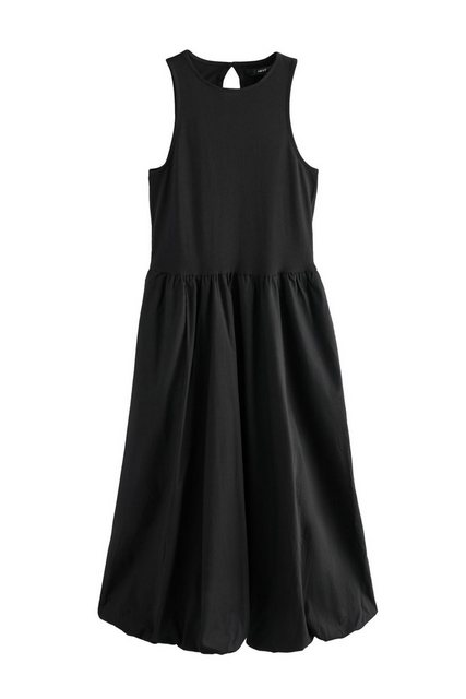 Next Midikleid Ärmelloses Midikleid Ballonsaum 100 % Baumwolle (1-tlg) günstig online kaufen